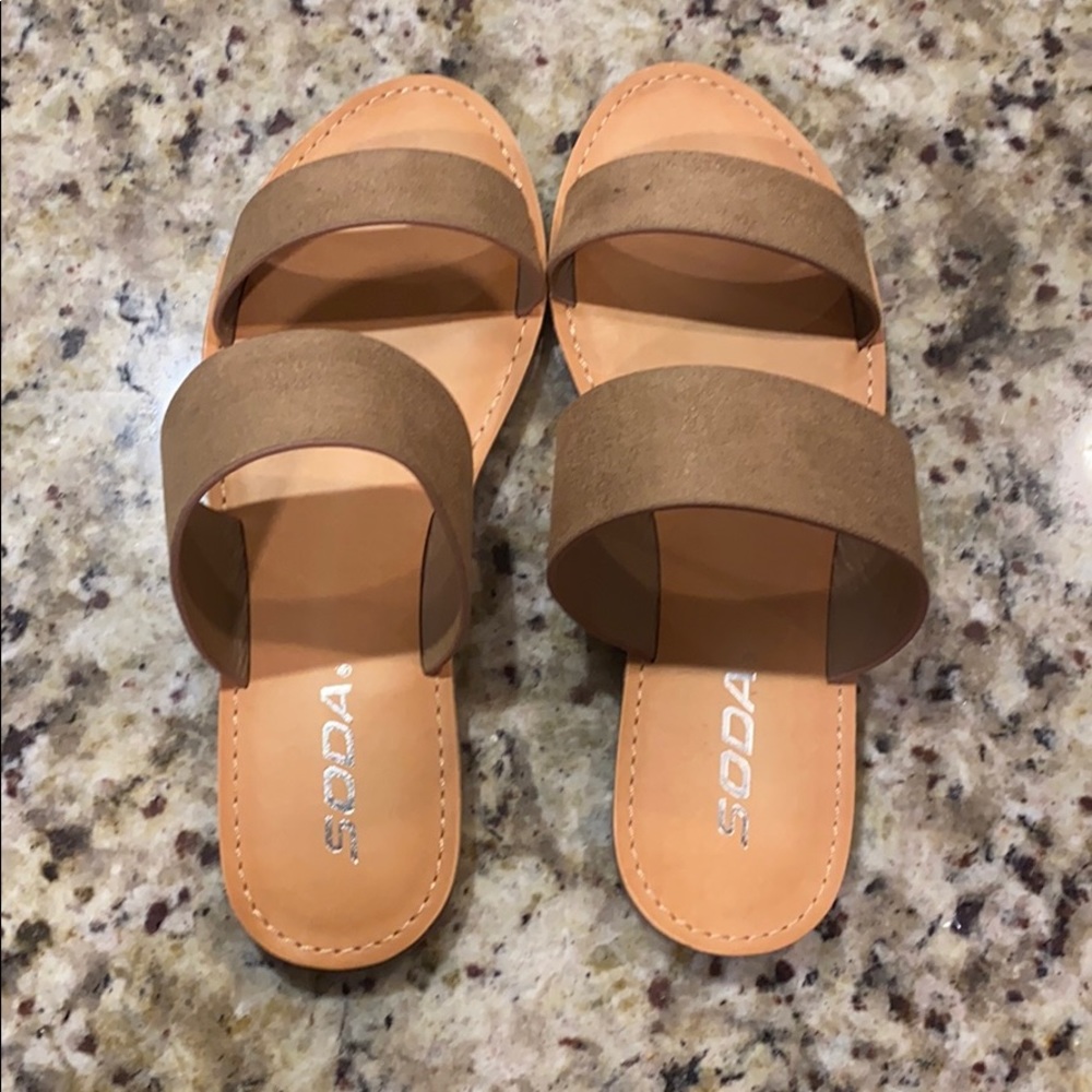 Tan sandals